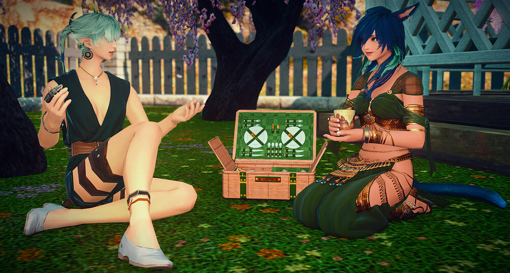 Spilling and Sipping Green Tea